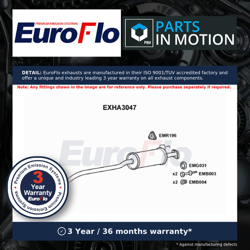 Exhaust centre box fits honda - centre,