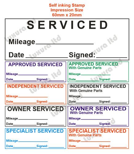 Serviced rubber stamp home - serviced,