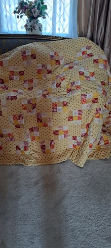 Hand made patchwork - made, quilted