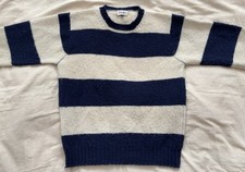 Drake’s Navy Ecru Stripe