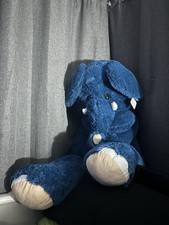 Massive elephant blue teddy - blue,