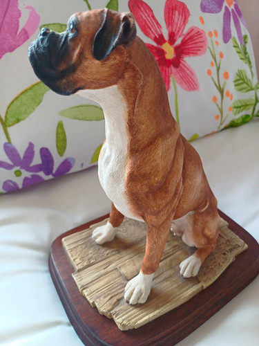 Border fine arts boxer dog - fine,