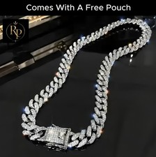 Silver Iced Out Cuban Miami
