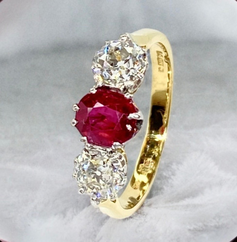 Antique ruby and old - ruby,