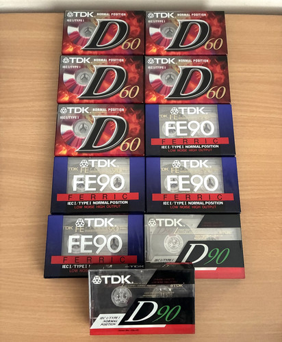 Tdk blank cassette tapes x11 - tdk,