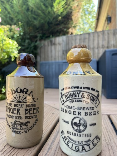 Ginger beer bottles - beer,