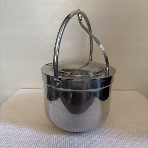 Vintage metal ice bucket - vintage, with