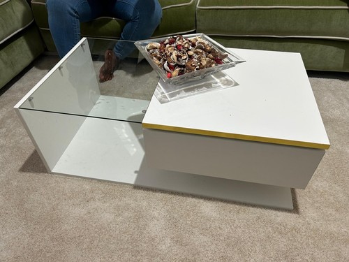 Coffee table with led light - table,