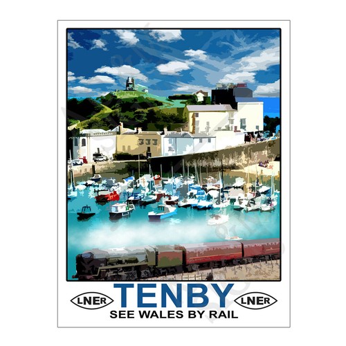 Metal tin sign plaque - plaque, travel