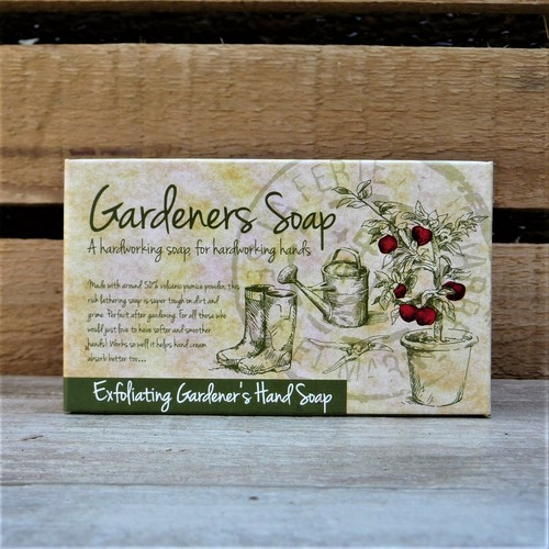Exfoliating gardener hand - exfoliating,