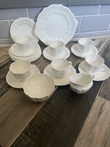 Tea set crown derby white - crown,