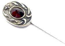 Antique silver Garnet Stick