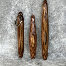 Small HandCrafted Laminate Wood Kubaton Key Chain Yawara Stick SET Kubotan Set