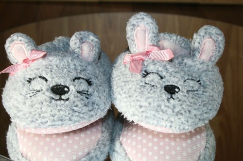 Sherpa bunny booties toddler - bunny,