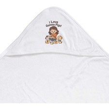 'I Love Guinea Pigs' Baby Hooded Towel (HT00036656)