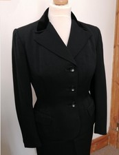 Original black 1950s/60s ladies suit
