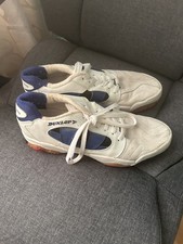 Vintage SQUASH PRO  DUNLOP LEATHER TRAINERS UK SIZE 10 