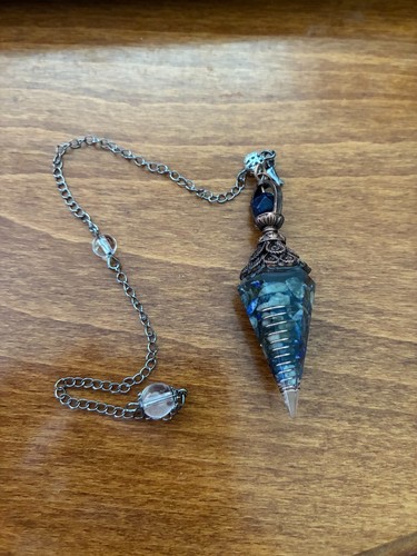 Blue crystal pendulum 1 - blue, #1