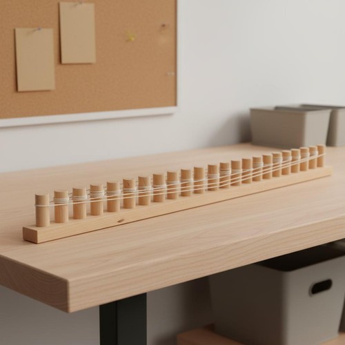 Wooden weaving loom - weaving, no