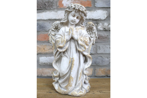 Large concrete cherub statue - large,