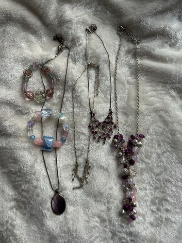 Necklace and bracelet - necklace,