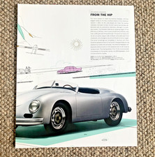 PORSCHE 356 AMERICA ROADSTER -  FRAMEABLE COLLECTIBLE CLASSIC CAR POSTER IMAGE