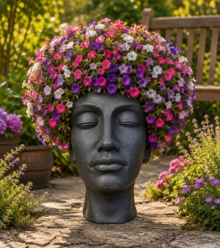 Face planter head pot - planter, indoor