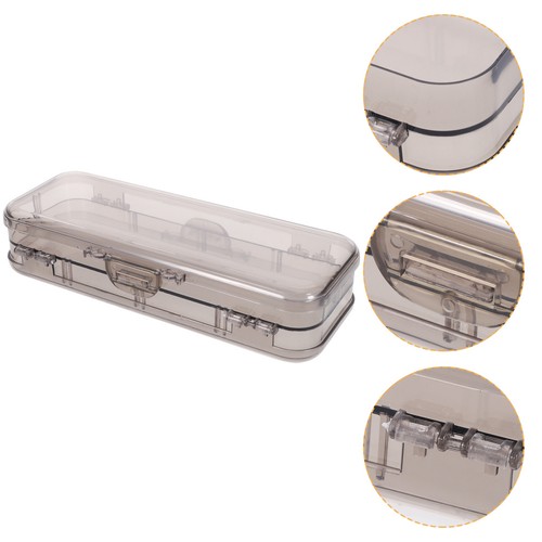 Clear pencil box - clear,