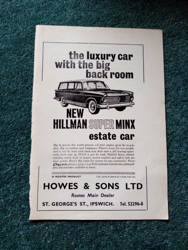 Xm6 ephemera 1962 advert - ephemera,