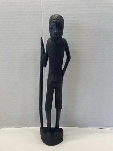 Hand carved african tribal man - tribal,