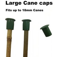 Large Garden Cane Caps Rubber