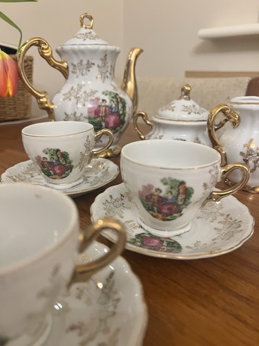 Vintage german porcelain tea - vintage, tea/