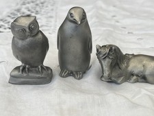 Selangor pewter small animals - selangor,