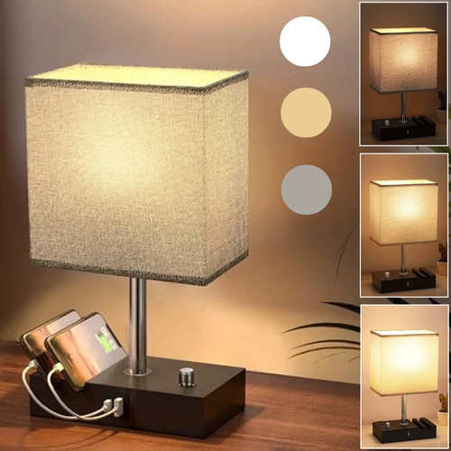Usb bedside table lamp desk - bedside,