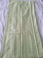 Vintage 1970's unlined door curtain 46x90  in a green tone, new