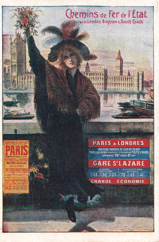 Postcard french london - &,