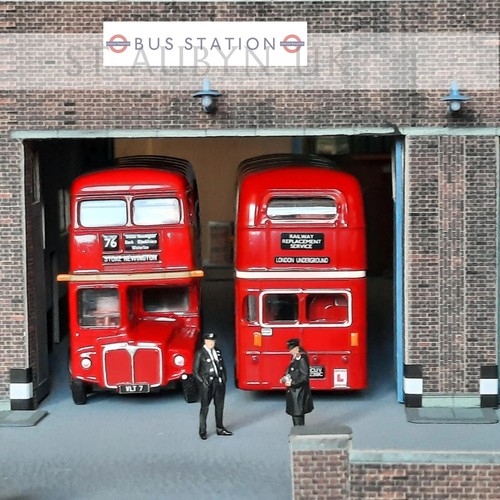 Gauge bus station decal - oo,