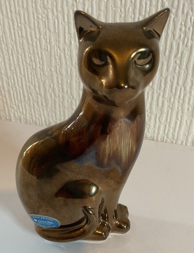 Poole pottery small cat - pottery,