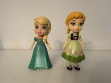 Disney Frozen Original Elsa & Anna 3" toddler Doll figures bundle