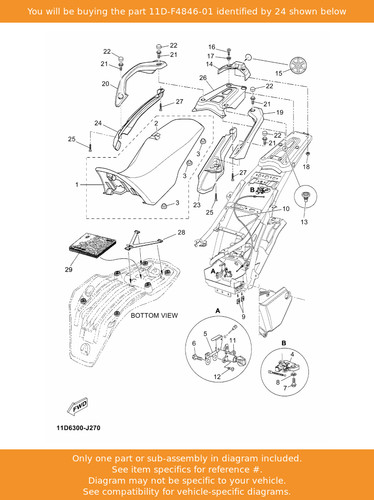 Yamaha cover 11d - 2,, 11d-f4846-01
