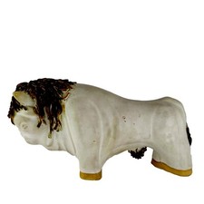 FARQUHARSON Pottery Bull Bison Figure 20th Century MCM