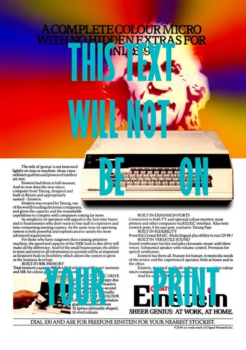 Tatung einstein magazine - einstein,