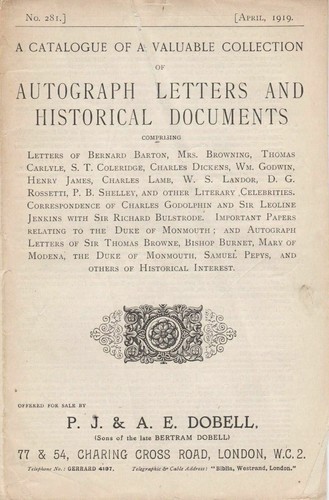Autograph letters and - autograph,