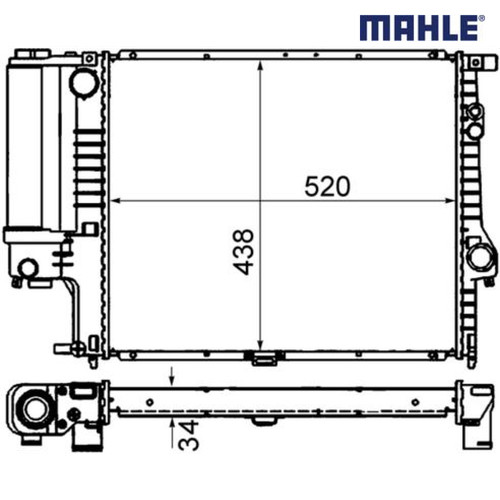 Radiator engine cooling mahle - cooling,