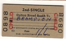Railway ticket BTC(E) Oulton