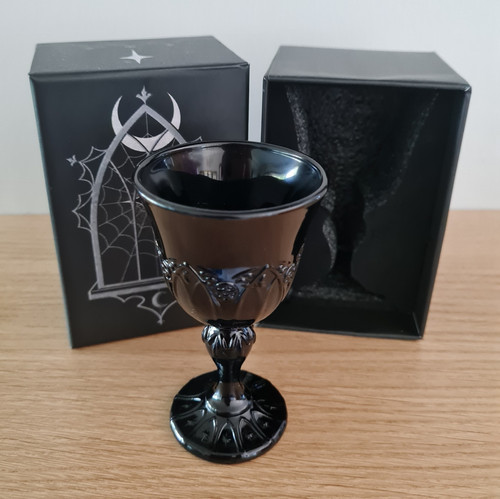 Witch casket black glass - casket,