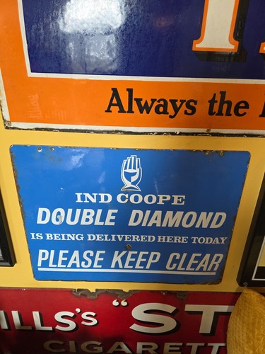 Original enamel sign - enamel,
