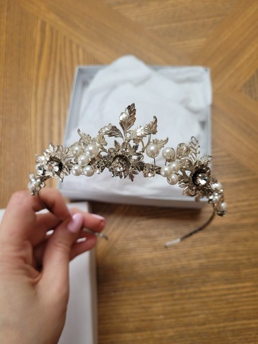 Halo wedding tiara - &, co