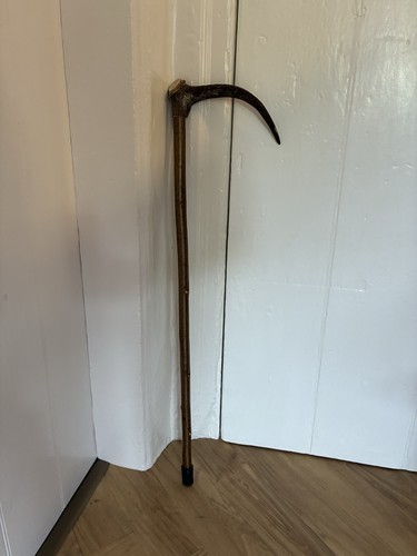 Wooden walking stick cane with - walking,