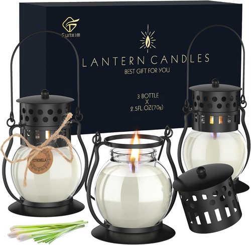 Rustic style metal candle - rustic,